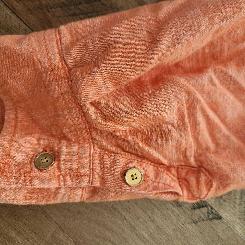 100% cotton 2x Button Down Blouse - Picture 9 of 10